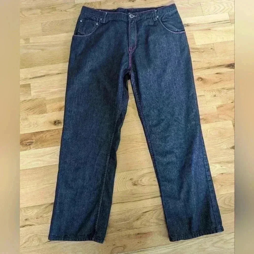 LIVE MECHANICS men jeans pants size 40 100% cotton Loose fit, Wide leg